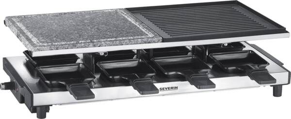 Severin Raclette RG 2373 Edelstahl-Schwarz