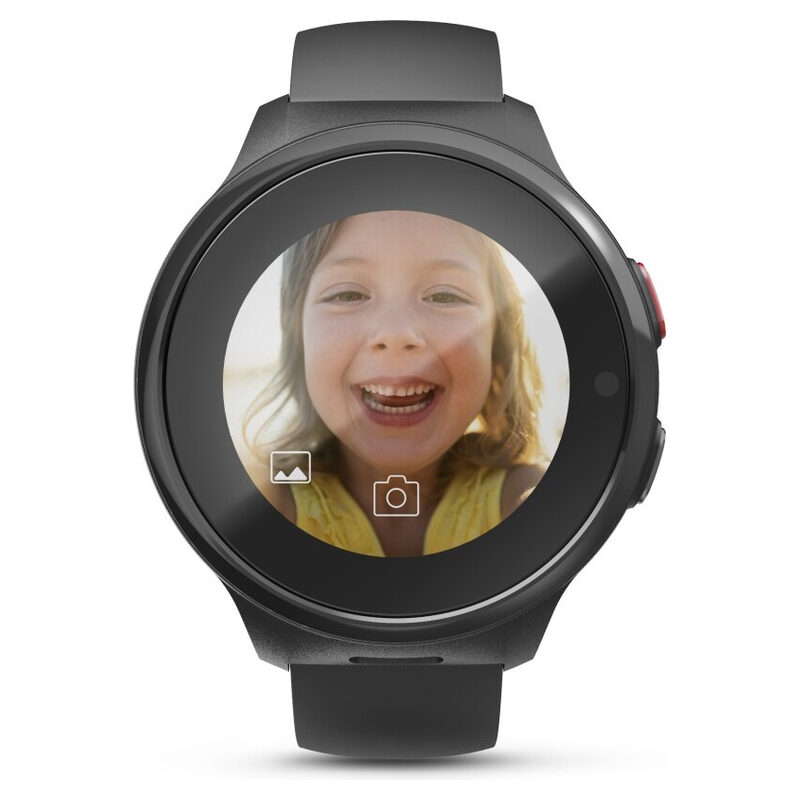 Hama Kinder-Smartwatch, GPS, SOS-Taste, Bluetooth, Telefonfunktion, Schwarz