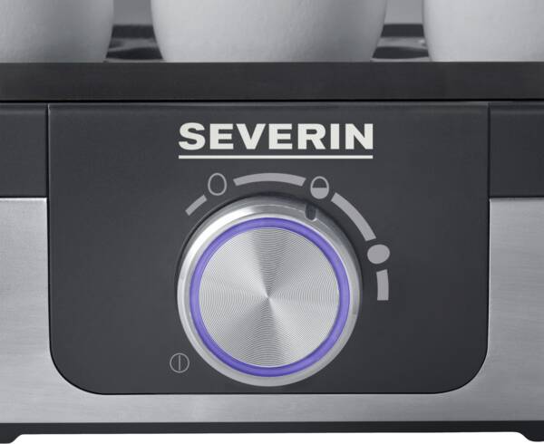 Severin Eierkocher EK 3163 Edelstahl-Schwarz
