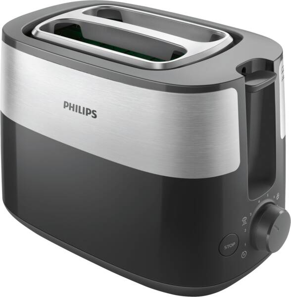 Philips HAUSTECHNIK 2-Scheiben-Toaster HD2516/90 Schwarz-Silber