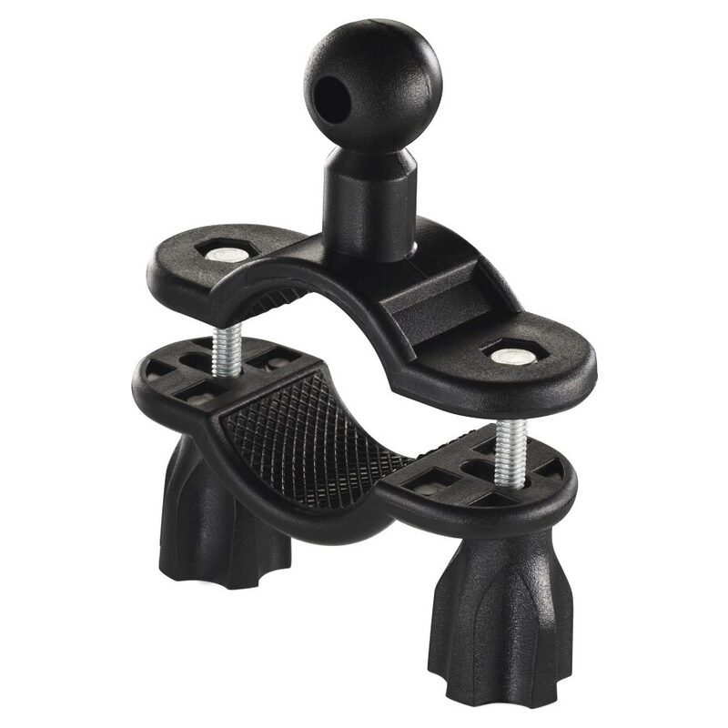 HAMA Fahrrad-/Motorradhaltertasche Multi, wasserabweisend, für Smartphones von 16cm x 8cm, Schwarz