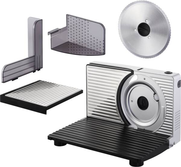 Unold Allesschneider 78866 Wave Silber-Schwarz