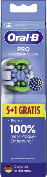 Oral-B Aufsteckbürste für Zahnbürsten Pro Precision Clean 5+1 Weiss