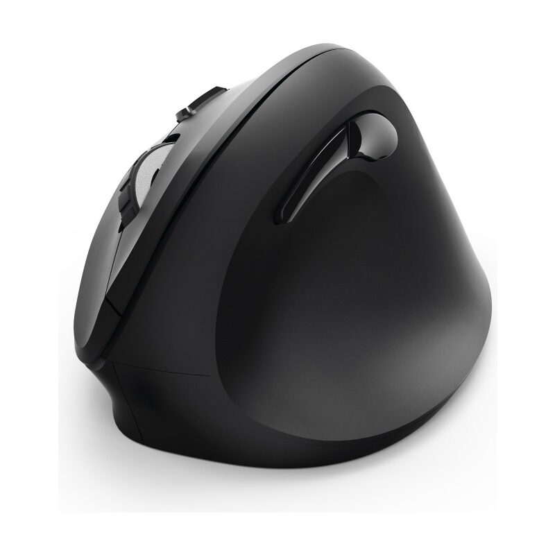 Hama Vertikale, ergonomische 6-Tasten-Funkmaus EMW-500, Schwarz