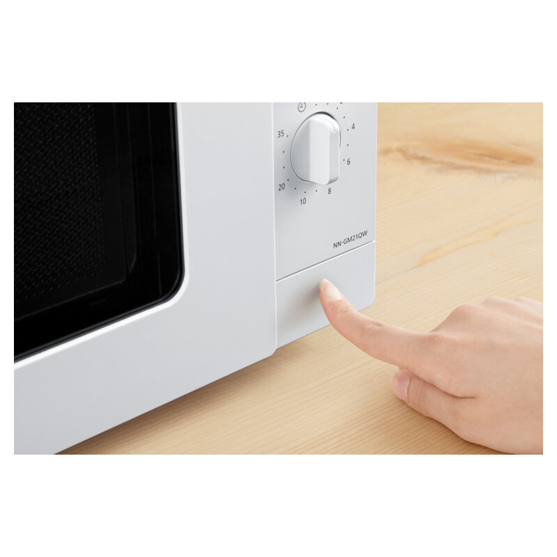 Panasonic NN-GM21QWEPG, Mikrowelle mit Grillfunktion und Drehteller aus Glas, weiss