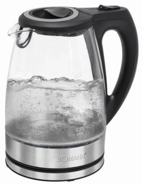 Bomann Wasserkocher WKS 6032 G CB Edelstahl-Glas