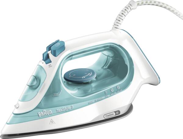 Braun Domestic Home Dampfbügeleisen SI 3041GR Weiss-Türkis