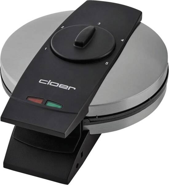 Cloer Waffeleisen Waffelautomat 1639SR Edelstahl-Schwarz