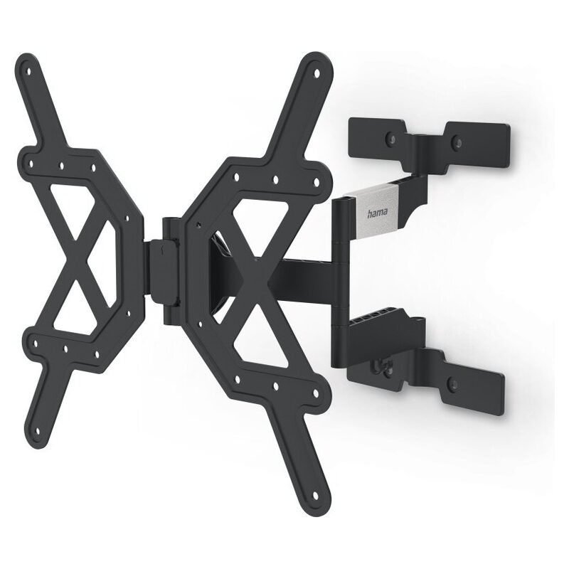 Hama TV-Wandhalterung FULLMOTION, 165cm (65), VESA 100x100 bis 400x400, ultraslim, Schwarz