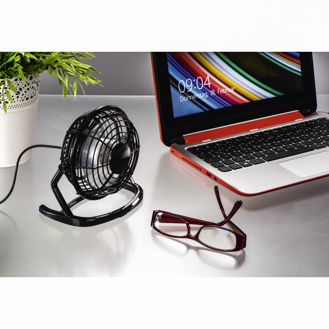 Hama USB-Tischventilator, 10 cm (4")