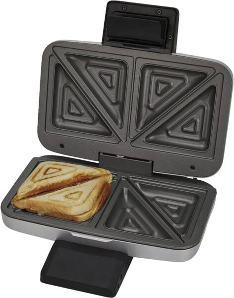 Cloer Sandwichmaker 6259 Silber-Schwarz