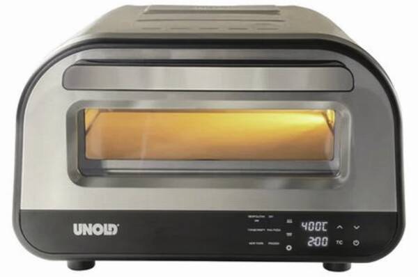 Unold Pizza-Ofen 68816 Pizzaofen LUIGI Silber