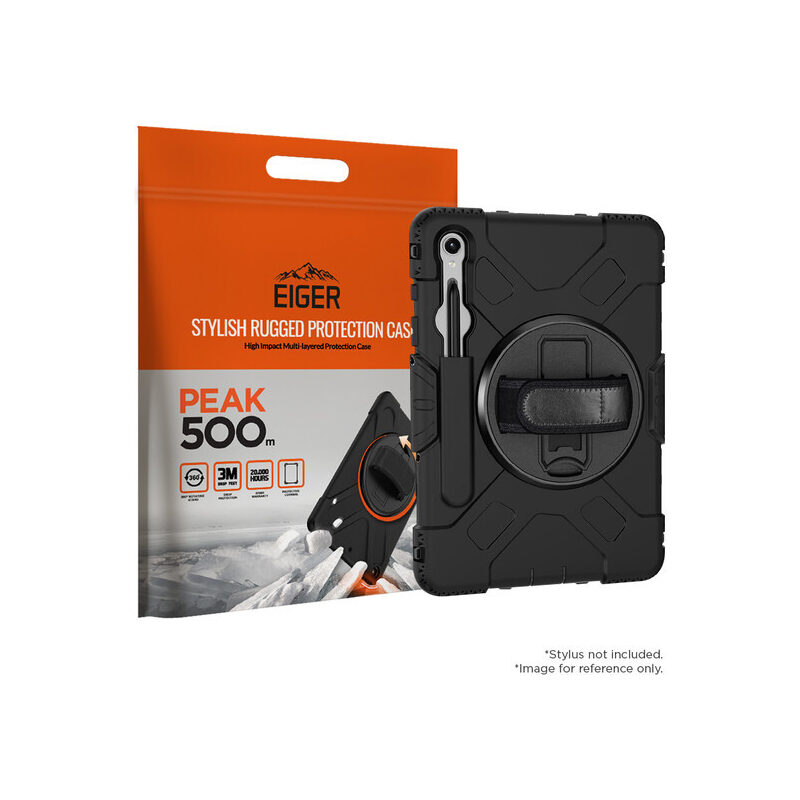 Eiger Peak Case 500m für Samsung Tab S10 FE+ schwarz