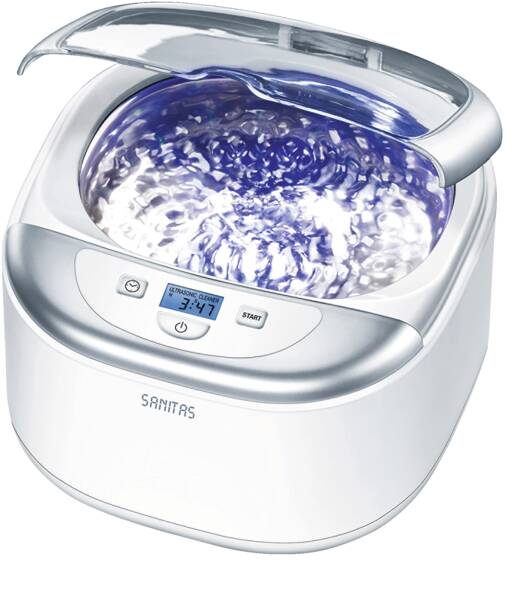 Sanitas Ultraschall-Reinigungsgerät SUR 42 Weiss-Silber