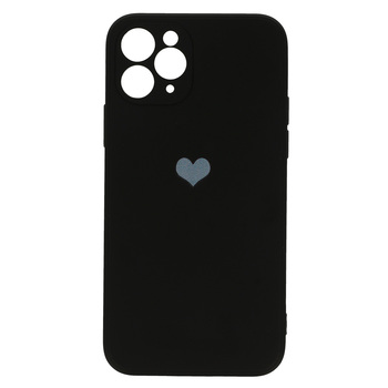 SILICONE HEART CASE Schwarz für Samsung Galaxy A13 5G / A04s