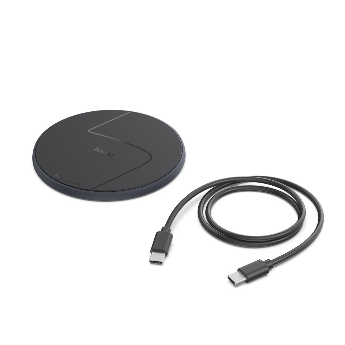 Hama Wireless Charger, kabelloses Smartphone-Ladepad, 15 W, Schwarz