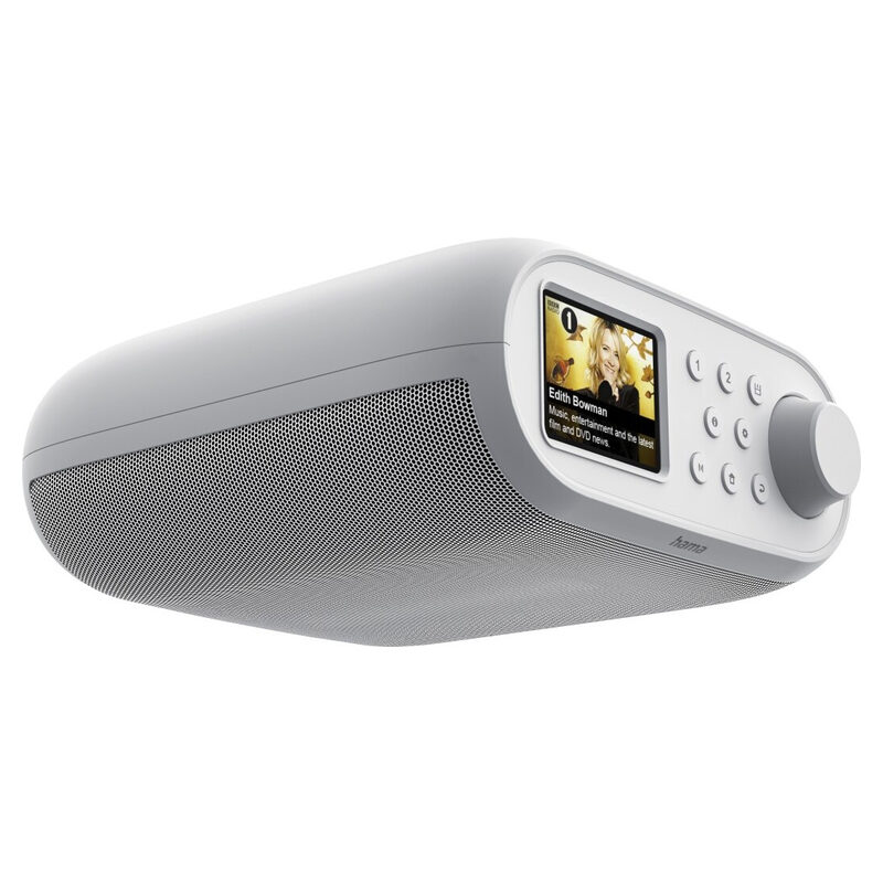 HAMA Digitalradio DIR400, Unterbauradio, Radiowecker, FM/DAB/DAB+/Internetradio/Bluetooth/RX App, Weiss