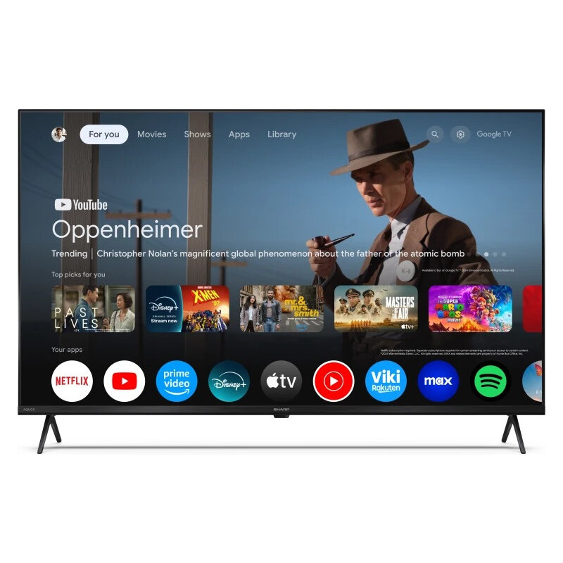 Sharp 43 Zoll 4K UHD LED Google TV schwarz