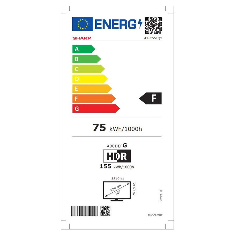 Sharp 55 Zoll FQ5 4K UHD QLED schwarz