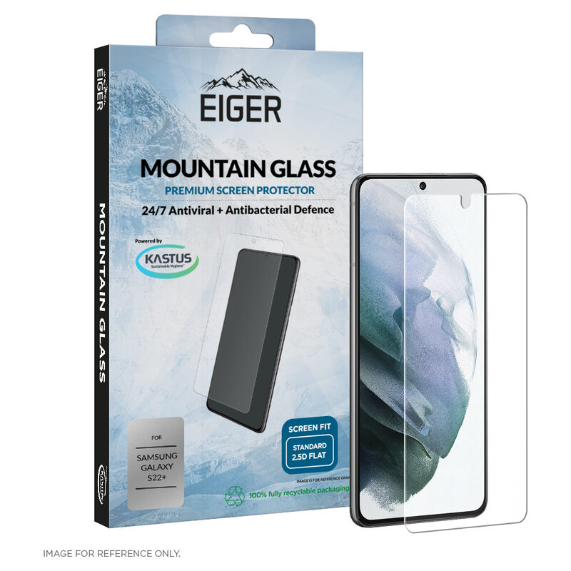Eiger 2.5D Mountain Screen Protector Glass Samsung Galaxy S22+ transparent