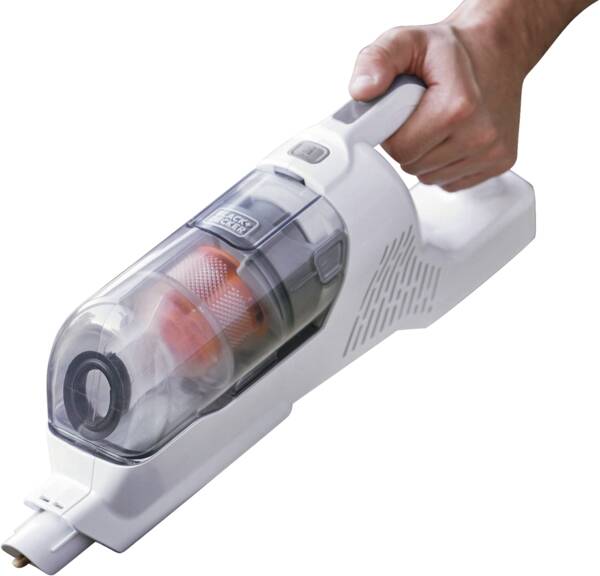 Black + Decker Akku-Stielsauger BHFEA515J Weiss-Orange