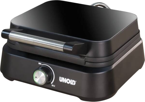 Unold Doppel-Waffeleisen 48275 Belgisches Waffeleisen Brüssel Schwarz