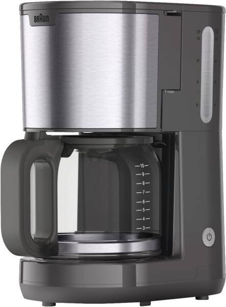 Braun Domestic Home Filterkaffeemaschine KF 1500 GY Grau-Edelstahl