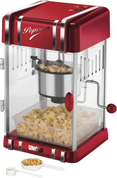 Unold Popcorn-Automat 48535 POPCORNMAKER Retro Rot-Metallic