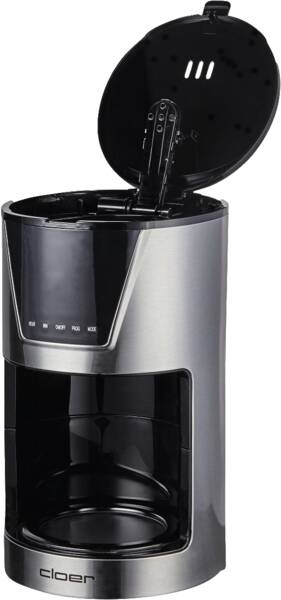 Cloer Filterkaffeemaschine 5257 Edelstahl-Schwarz