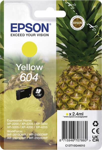 Epson Tintenpatrone 604 Gelb