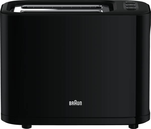 Braun Domestic Home 2-Scheiben-Toaster HT 3010BK PurEase Schwarz