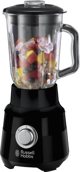 Russell Hobbs Standmixer Matte Black Glas-Standmixer Schwarz