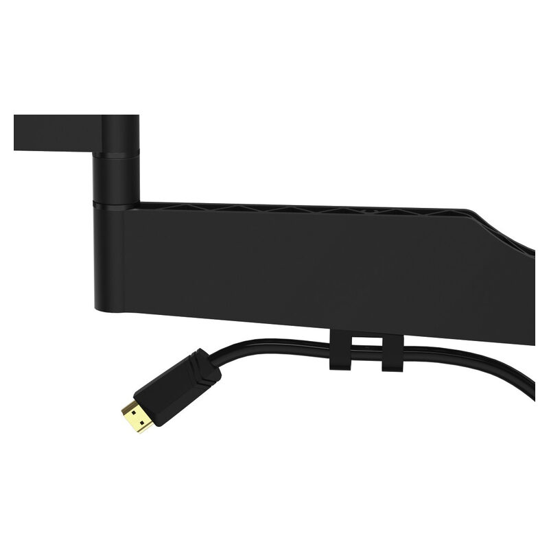 Hama TV-Wandhalterung FULLMOTION, 165cm (65), VESA 100x100 bis 400x400, ultraslim, Schwarz