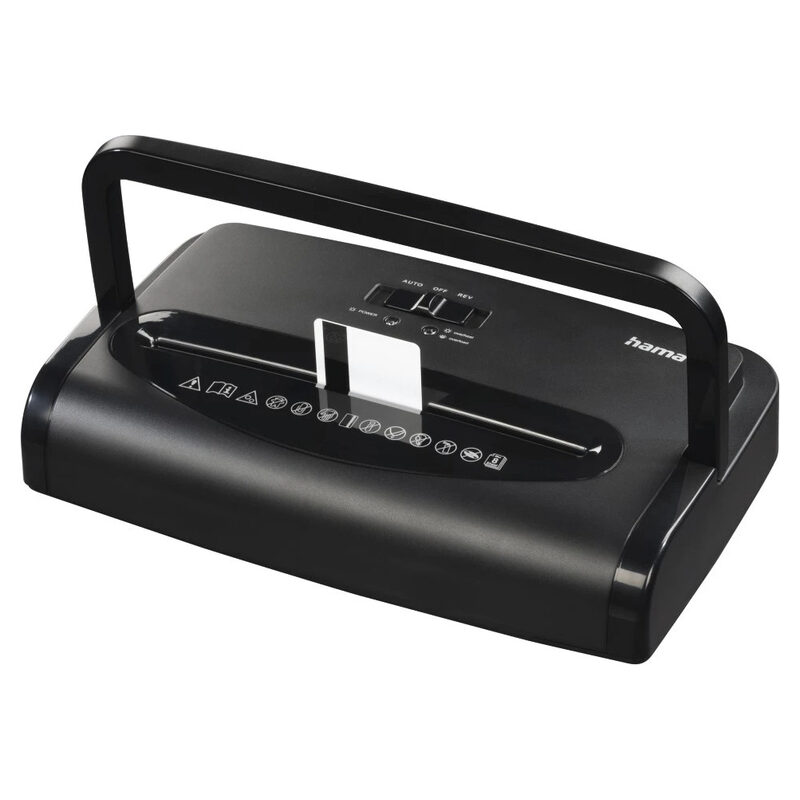 Hama Aktenvernichter Premium M8+, 20L, Sicherheitsstufe E4/P5/T5, Schwarz