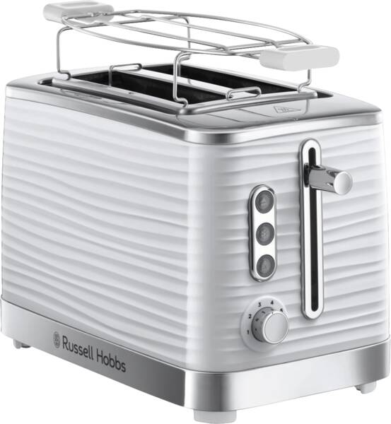 Russell Hobbs 2-Scheiben-Toaster Inspire White Toaster Weiss
