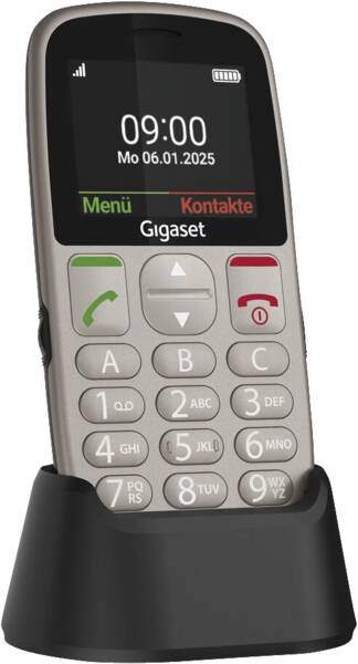 Gigaset Tastatur-Handy GL395 Silber