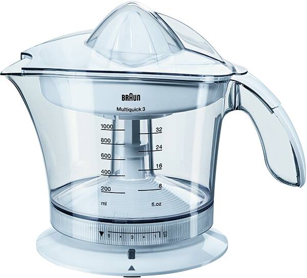 Braun Domestic Home Zitruspresse MPZ 9 Citromatic vario Weiss-Transparent