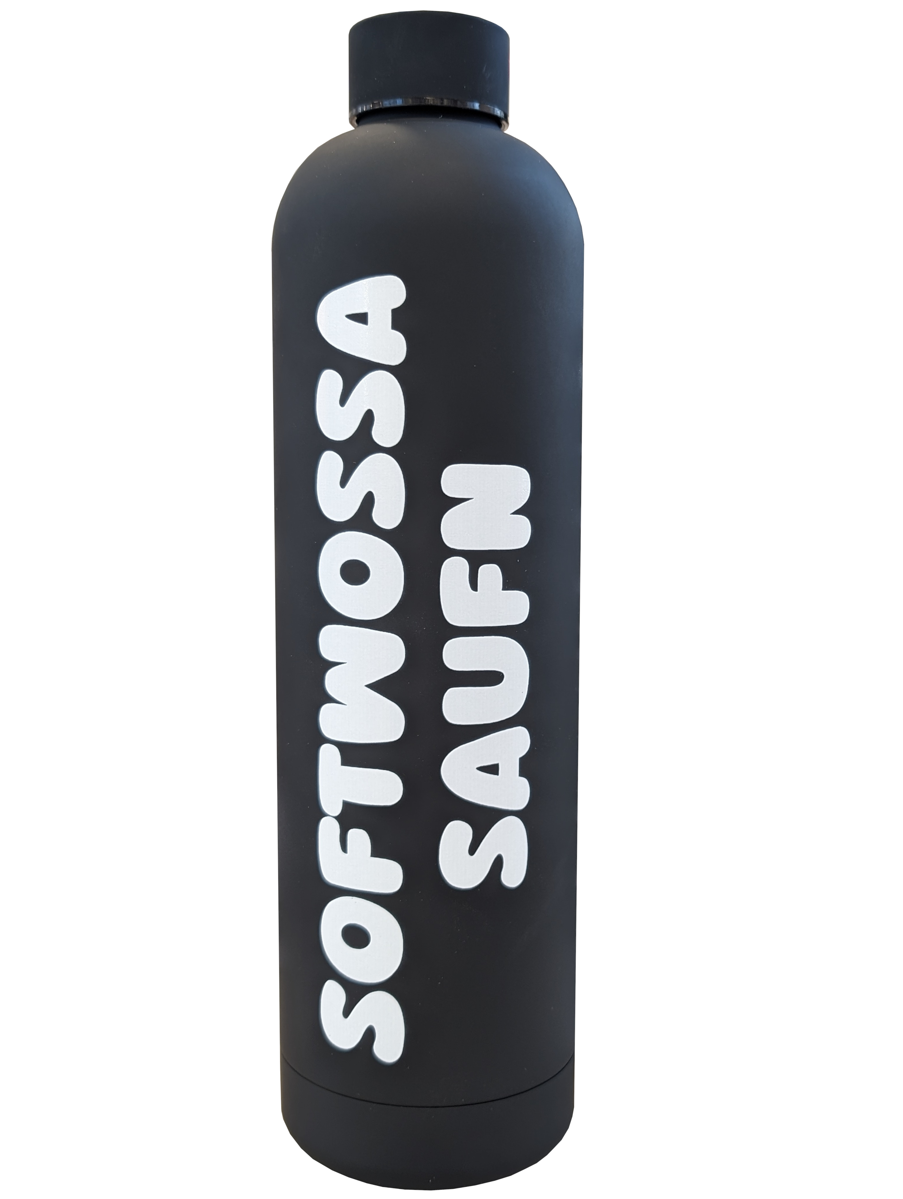 "Softwossa Saufn" Trinkflasche 1000ml DARK-Edition