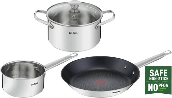 Tefal Topf- und Pfannenset B922S4 Cook Eat Pfannen- und Topf-Set (4-teilig)