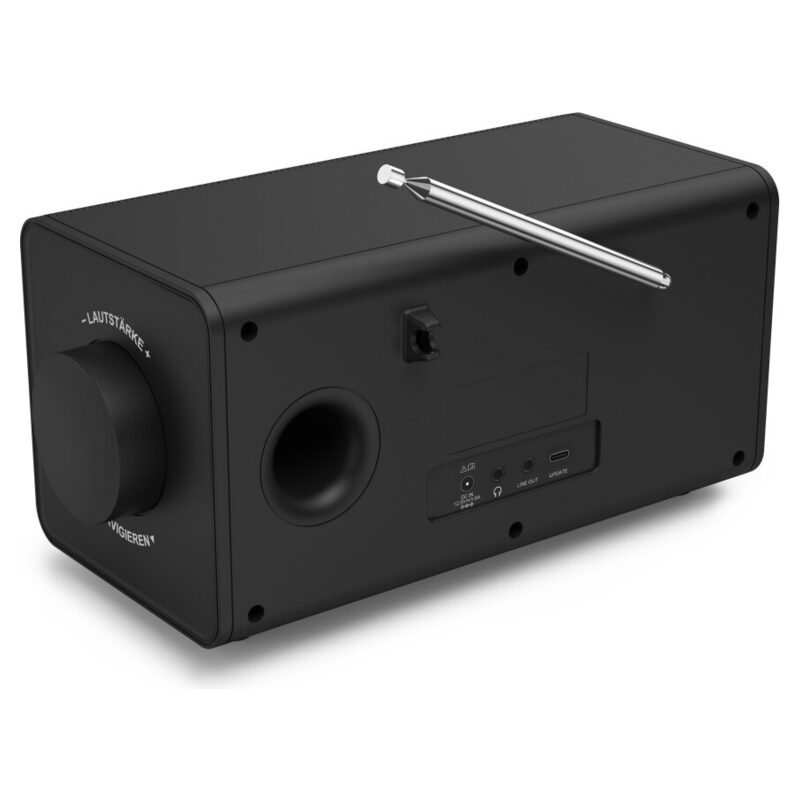 HAMA Digitalradio DR1001, FM/DAB/DAB+, Bluetooth RX, Radiowecker, Schwarz
