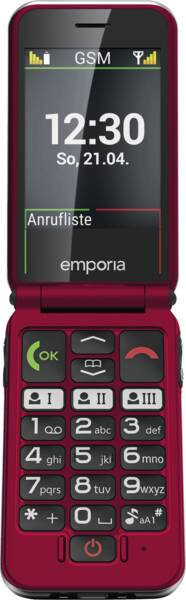 Emporia Tastatur-Handy emporiaJOY Rot