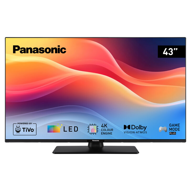 Panasonic TB-43W61AEZC, 43 Zoll/108cm, 4K Ultra HD LED Smart TiVo OS TV, schwarz