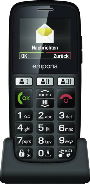 Emporia Tastatur-Handy emporiaHAPPY Schwarz