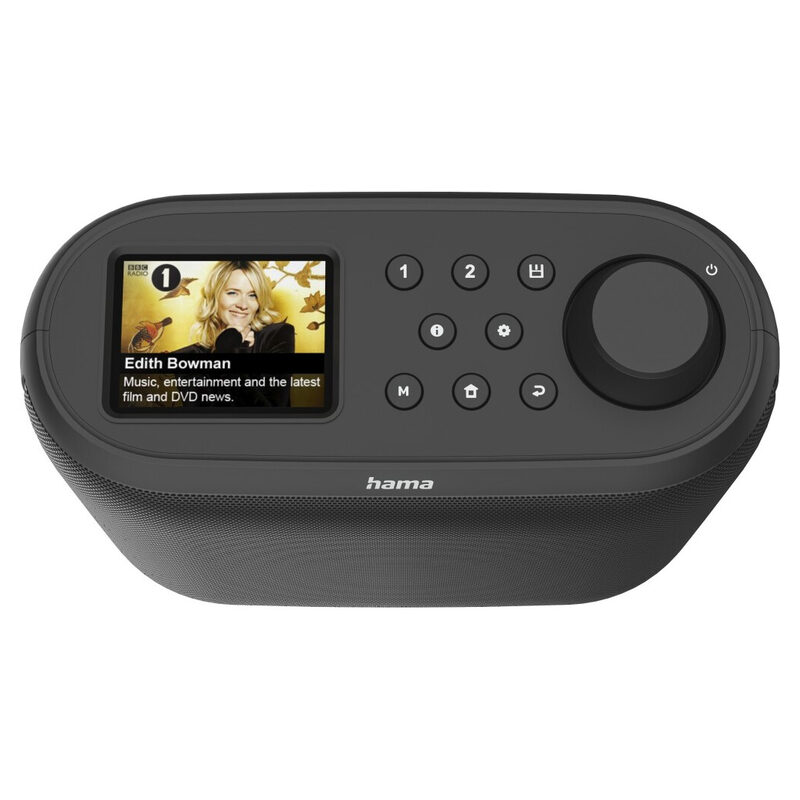 HAMA Digitalradio DIR400, Unterbauradio, Radiowecker, FM/DAB/DAB+/Internetradio/Bluetooth/RX App, Schwarz