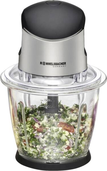 Rommelsbacher Zerkleinerer MZ 500 Edelstahl-Schwarz