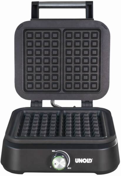 Unold Doppel-Waffeleisen 48275 Belgisches Waffeleisen Brüssel Schwarz