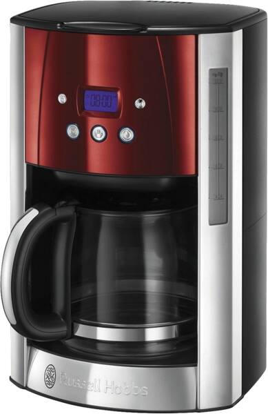 Russell Hobbs Filterkaffeemaschine Luna Solar Red Glas Rot