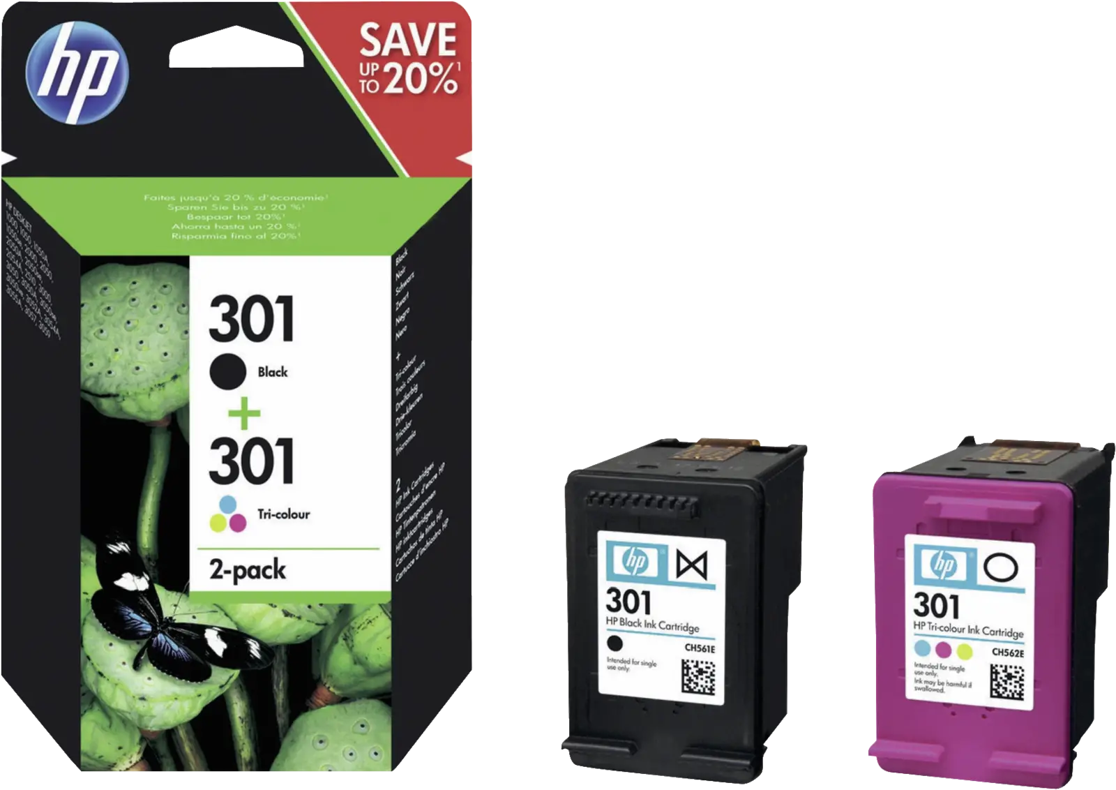 HP Tintenpatrone 301 HP Combo Pack