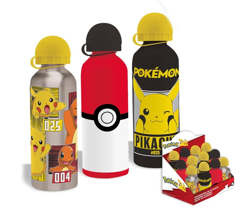 Pokemon - Trinkflasche 500 ml 3 verschiedene Designs