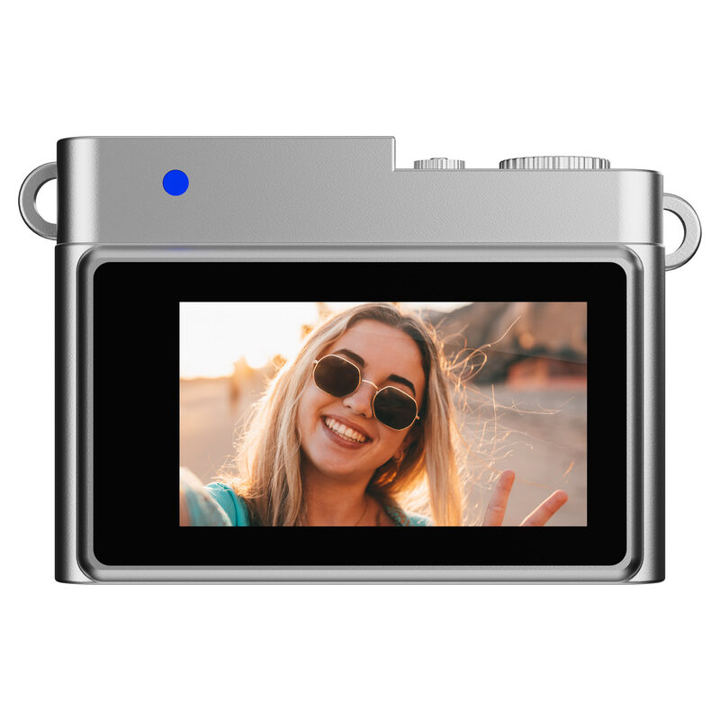 Easypix Digitalkamera Miniatur-Kamera, MiniPro XS1 Retro, Schwarz/Silber